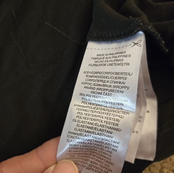 LAUREN RALPH LAUREN Women's Black Beaded-trim Blouson Evening Gown Dress - Picture 14 of 15